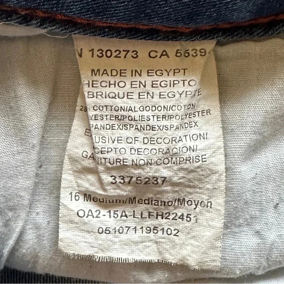 Lee Modern Series Curvy Fit Jean Shorts Sz 16M - Picture 3 of 5